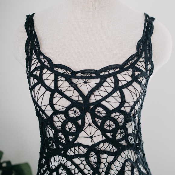 🌿Intimately for Free People / Black Lace Swim Cover - Picture 2 of 6